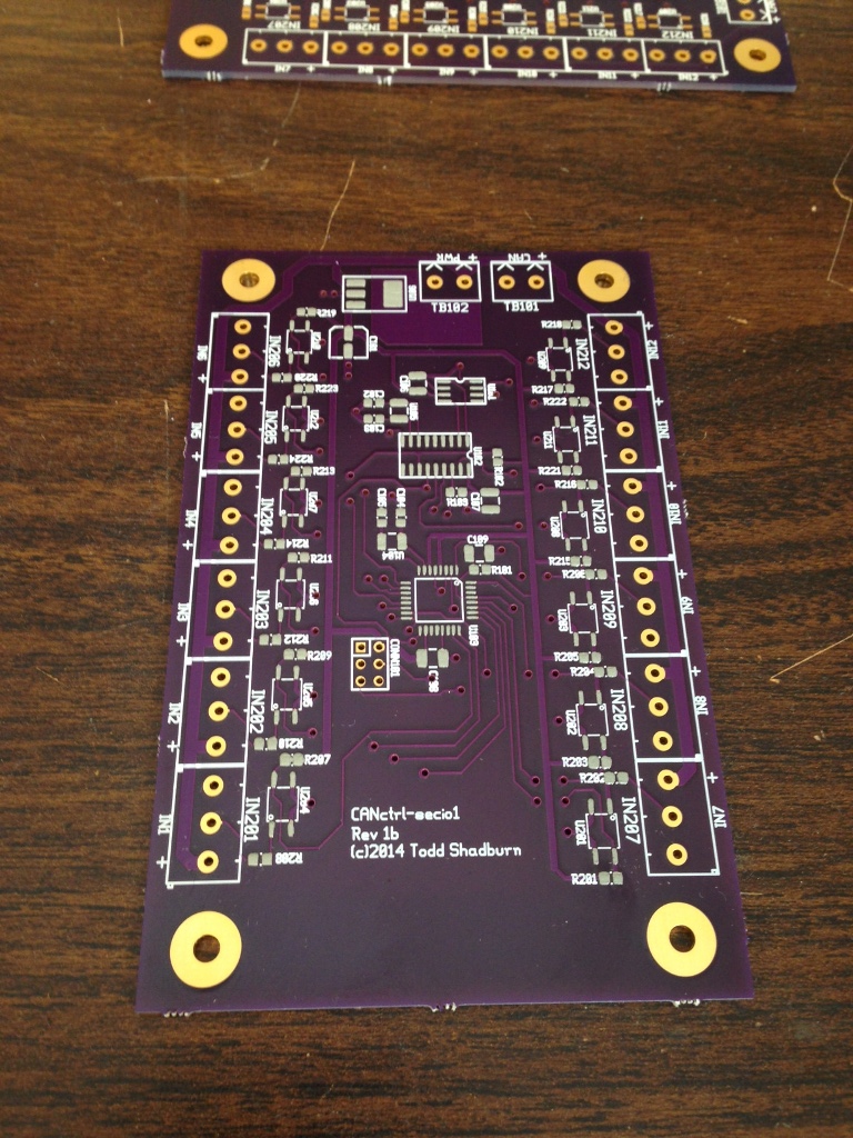 Board after solder paste has been applied