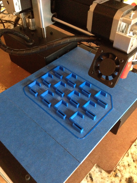 Batch of 3D-printed brackets.